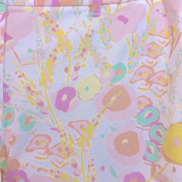 Talbots The Perfect Crop Pants Size 8 Abstract Floral NWOT - Picture 3 of 10